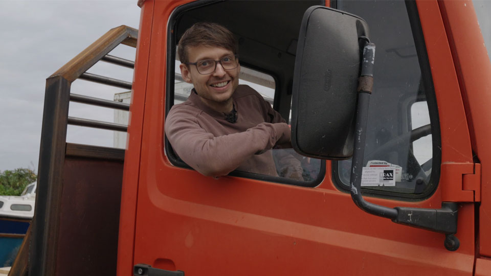 Pete drives Moose for the first time