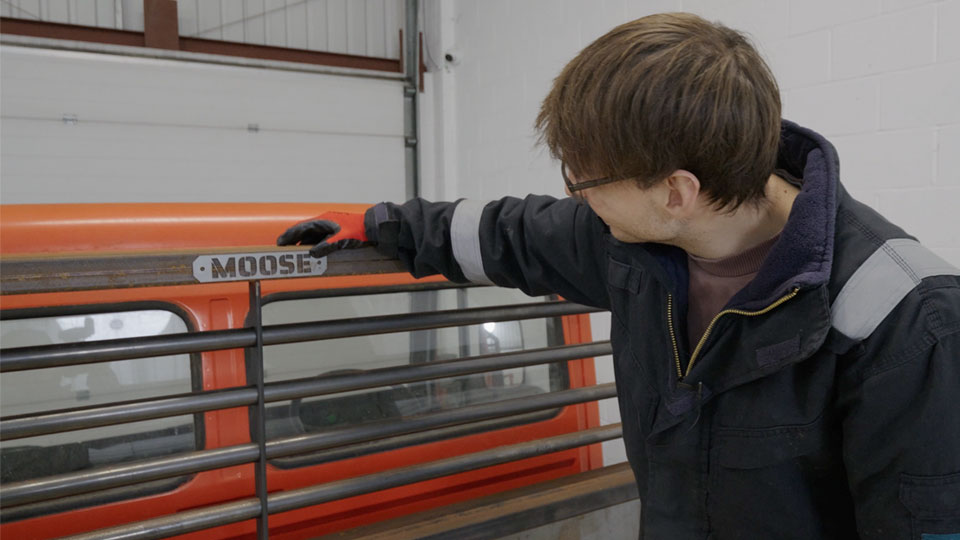 Decorative Moose name plate