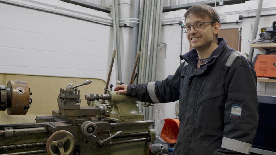 Pete's first Lathe - a Colchester Student from the 1960's