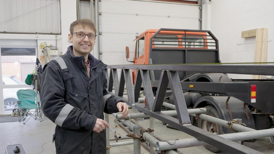 Pete and his truss trailer chassis