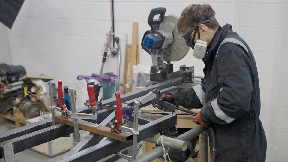 Welding the departure angles