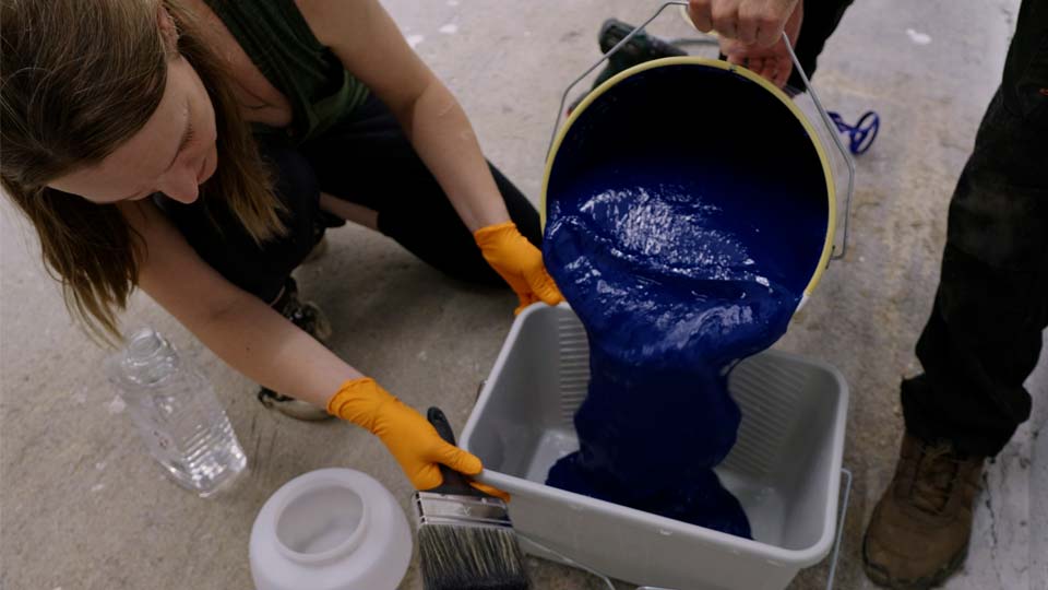Concrete floor paint
