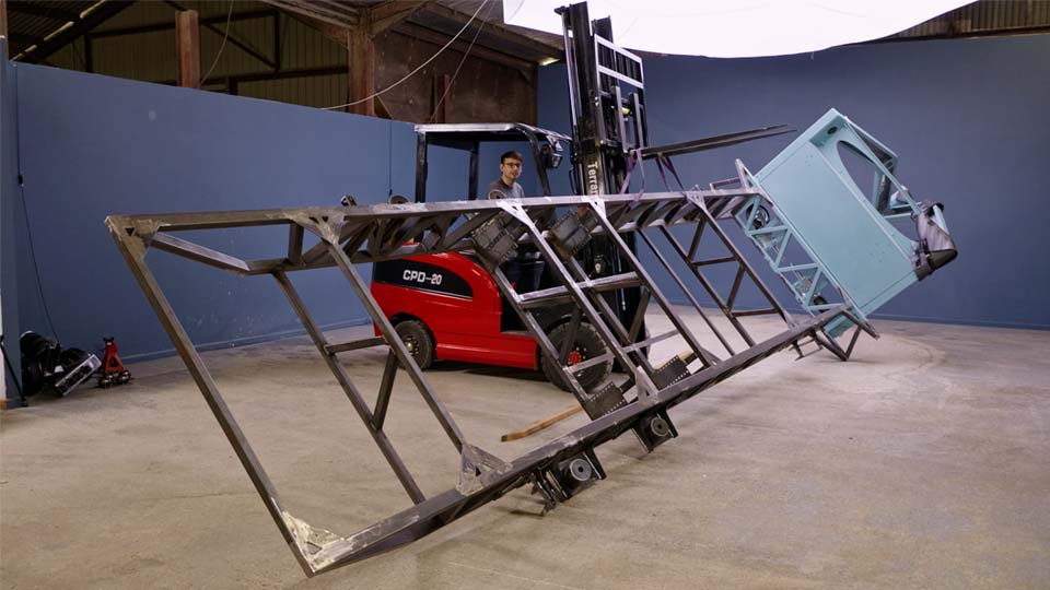 We Flipped the Trailer Chassis to Paint It Properly